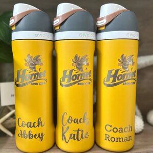 24oz Owala FreeSip Insulated Water Bottles | Laser Engraved Bottle, Name Owala